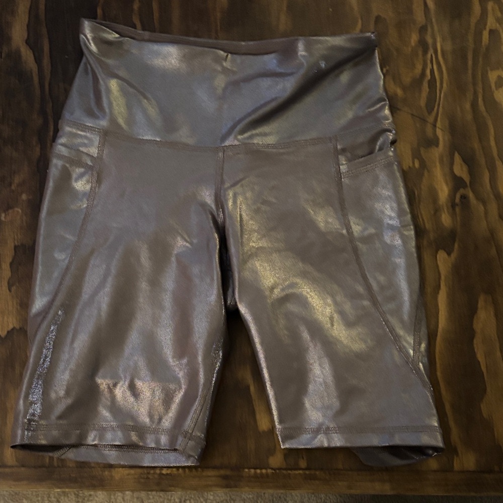 Women's Metallic Shorts